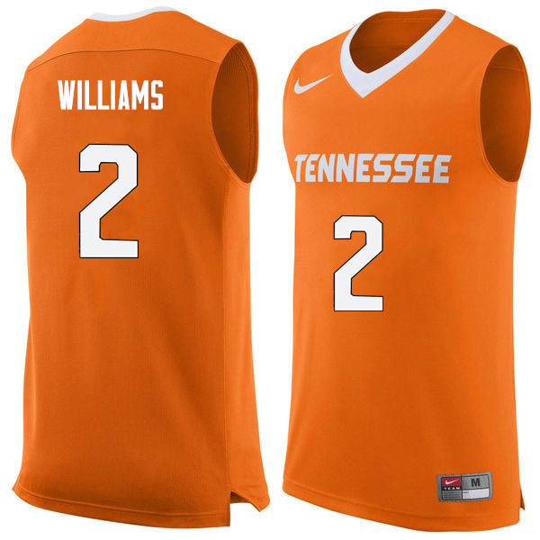 Men #2 Grant Williams Tennessee Volunteers College Basketball Jerseys Sale-Orange